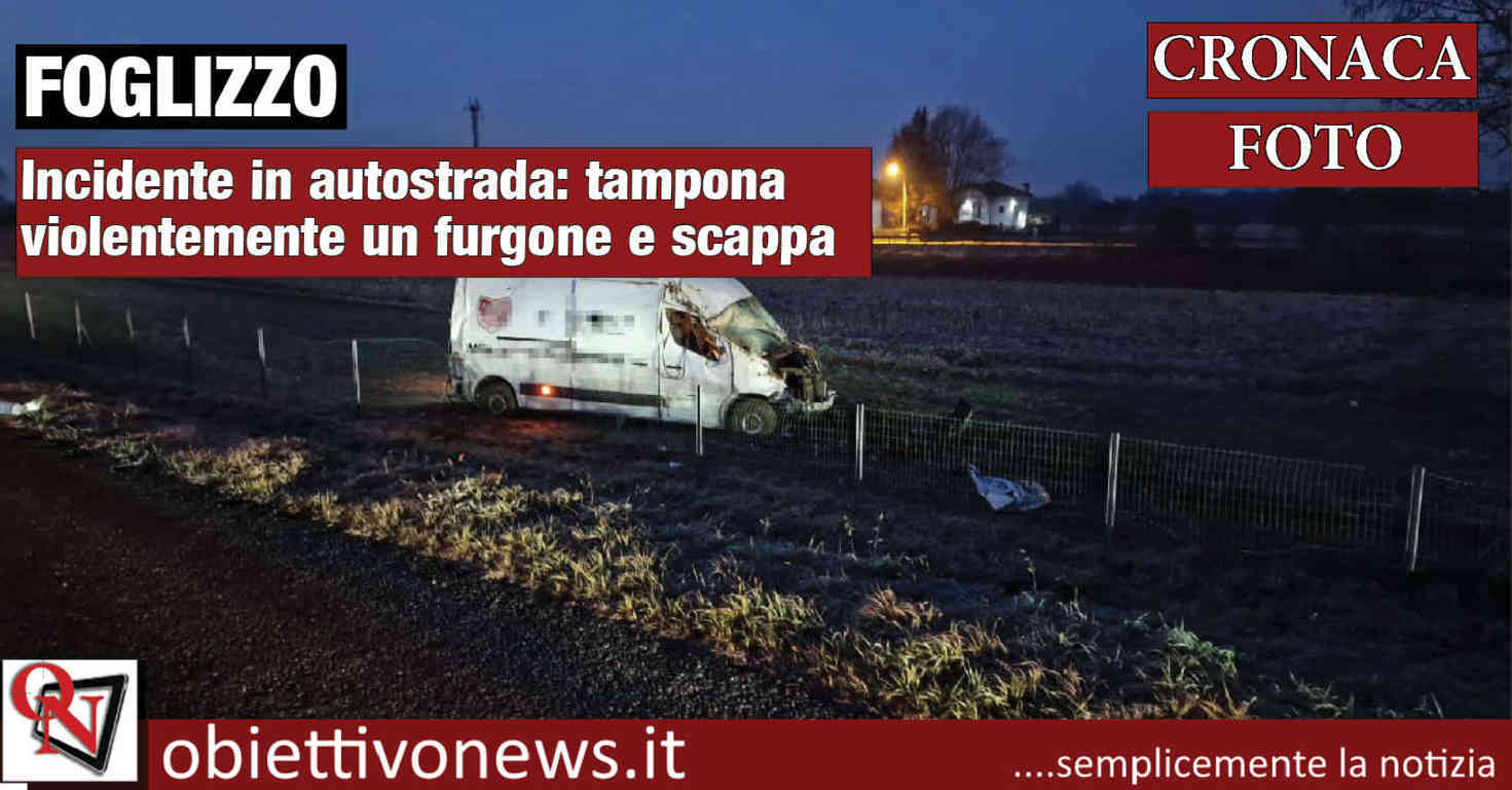 Foglizzo Incidente In Autostrada Tampona Violentemente Un Furgone E