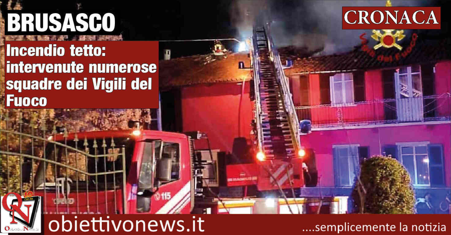 Brusasco Incendio Tetto Intervenute Numerose Squadre Dei Vigili Del