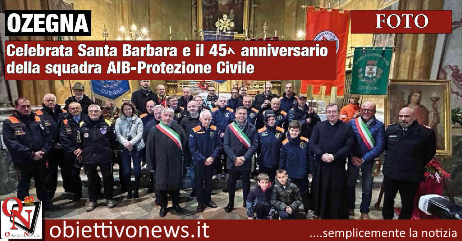 Ozegna Celebrata Santa Barbara E Il Anniversario Della Squadra