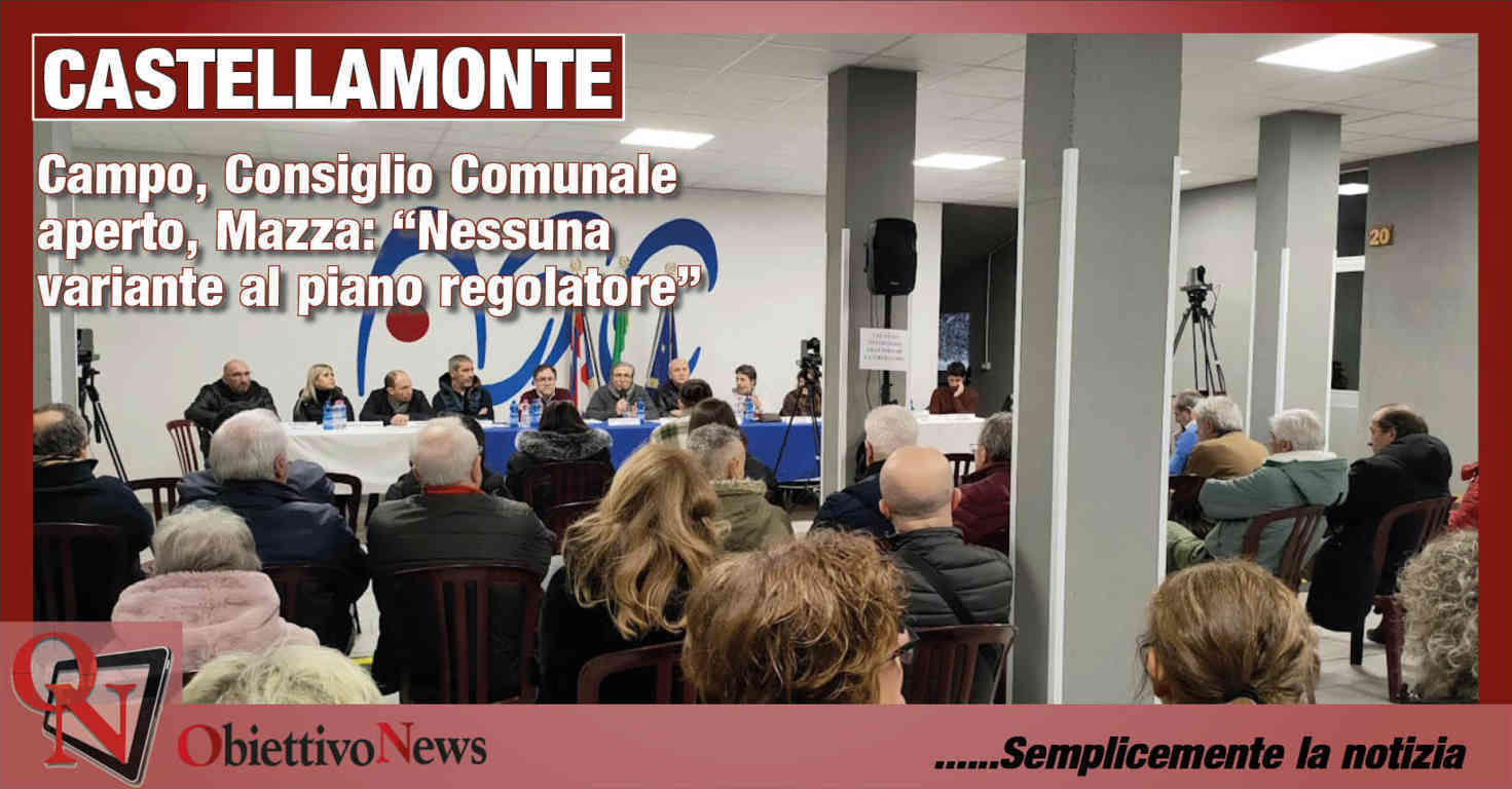 CASTELLAMONTE Campo Consiglio Comunale Aperto Mazza Nessuna