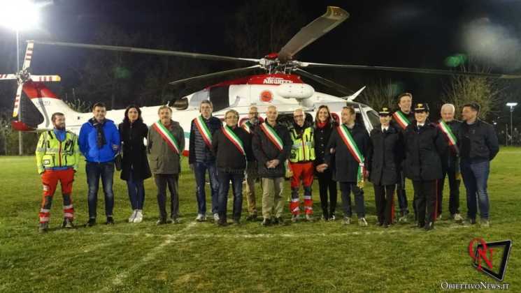 FAVRIA – Inaugurata la pista di l'atterraggio per l'elisoccorso in notturna (FOTO E VIDEO)