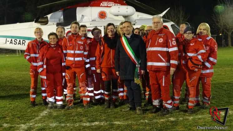 FAVRIA – Inaugurata la pista di l'atterraggio per l'elisoccorso in notturna (FOTO E VIDEO)