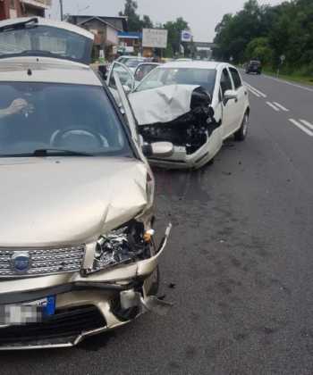 CAFASSE – Due auto coinvolte in un incidente sulla provinciale per le Valli di Lanzo (FOTO)