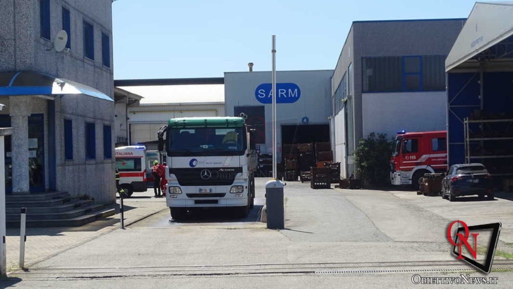 BUSANO - Incidente sul lavoro, operaio ferito (FOTO E VIDEO) 10 Busano incidente alla Sarm 9