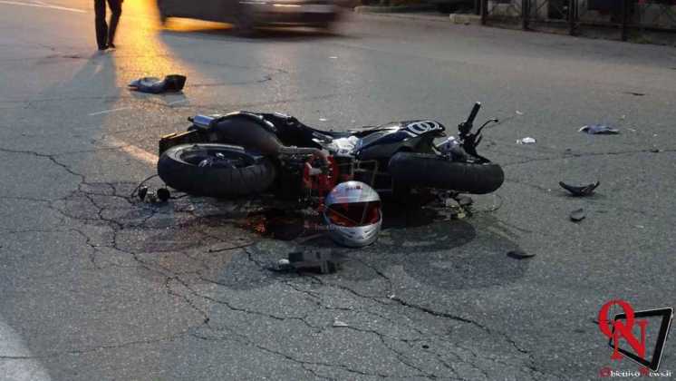 LOMBARDORE – Incidente in via Bentrama; ferito un giovane centauro (FOTO)