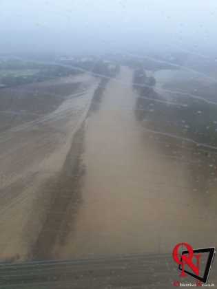 CHIVASSO – Allerta meteo: in corso le verifiche sul torrente Malone (FOTO)