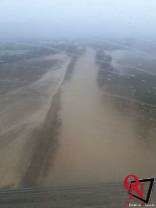 CHIVASSO – Allerta meteo: in corso le verifiche sul torrente Malone (FOTO)