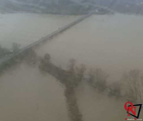 CHIVASSO – Allerta meteo: in corso le verifiche sul torrente Malone (FOTO)