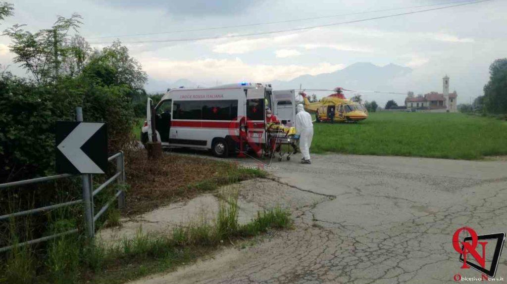 FAVRIA – Settantenne cade dal balcone, ferito (FOTO)