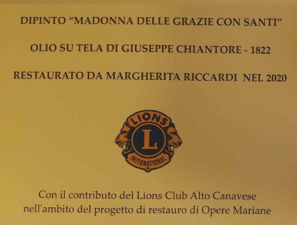 RIVAROLO CANAVESE – Ricollocato in San Rocco il dipinto della “Madonna delle Grazie con santi” restaurato 1 rivarolo ricollocato dipinto restaurato 1