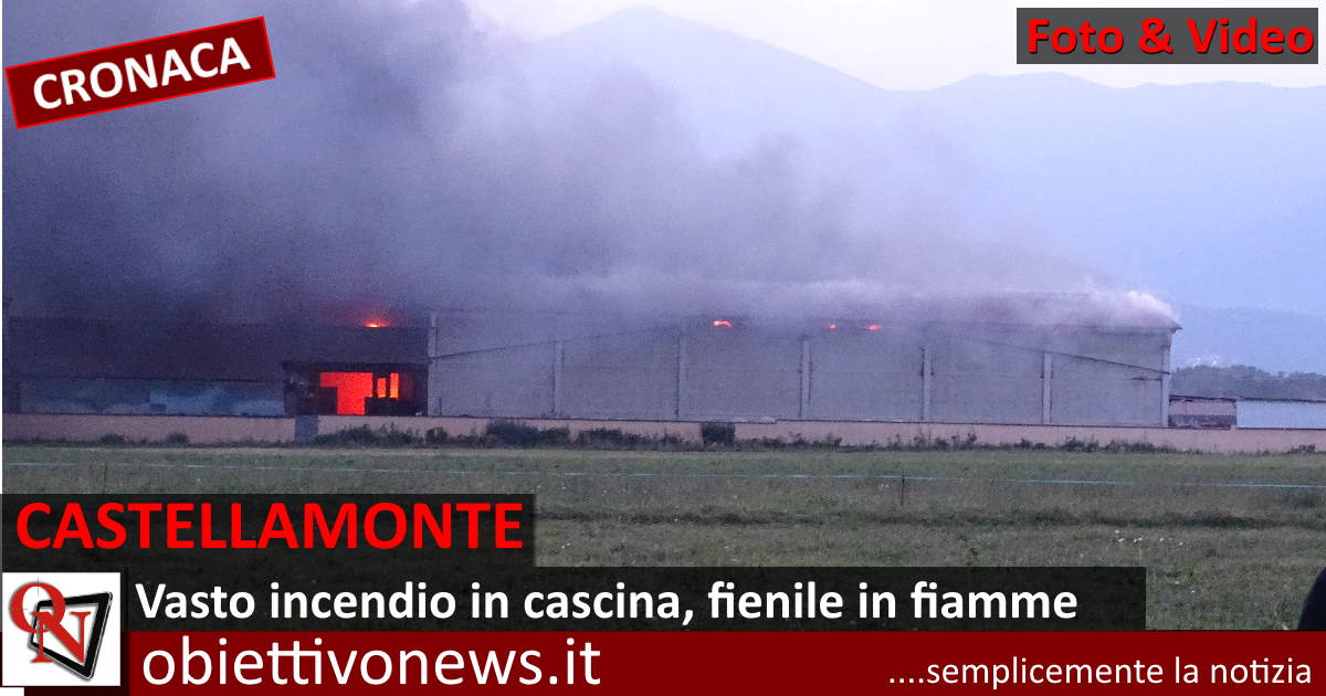 Castellamonte Vasto Incendio In Cascina Foto E Video