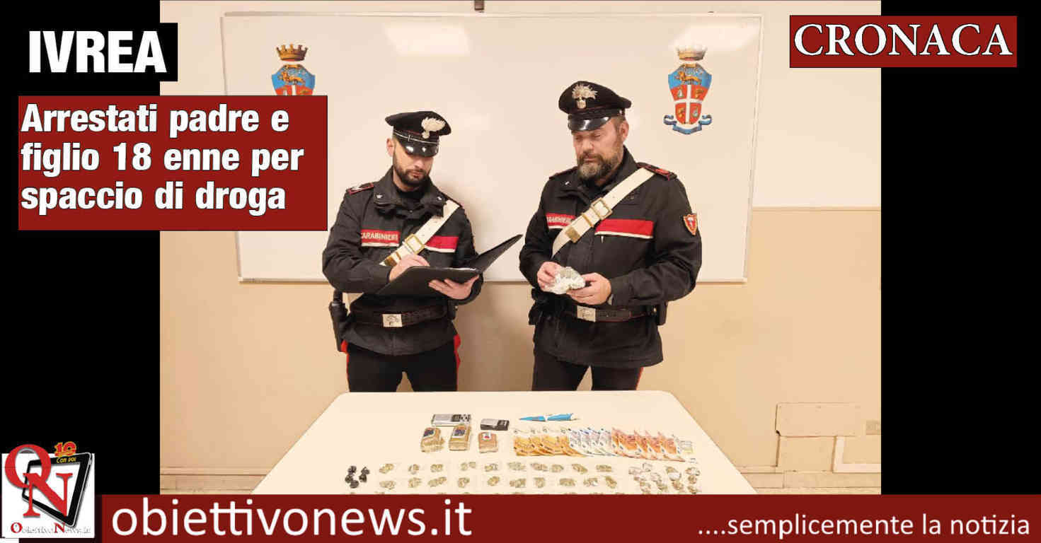 Ivrea Arrestati Padre E Figlio 18 Enne Per Spaccio Di Droga